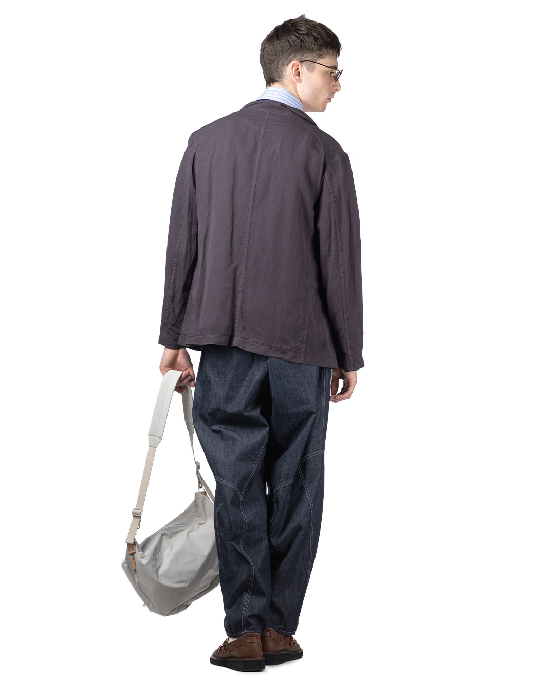 SOE Ready to Wear | Rayon Paper Jacket - Black Navy | Men